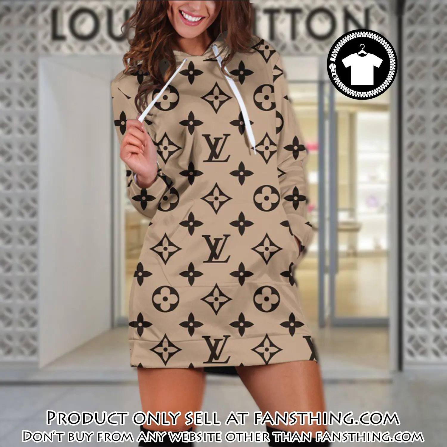 Lv premium luxury brand hoodie dress for women hdl1011 fst0537829